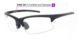 Hudson Prescription Safety Glasses Black – ANSI Z87.1