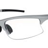 Hudson Prescription Safety Glasses Silver - ANSI Z87.1