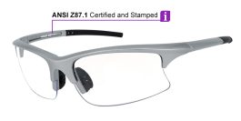 Hudson Prescription Safety Glasses Silver – ANSI Z87.1