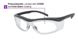 Auburn Prescription Safety Glasses Black – ANSI Z87.1 Certified
